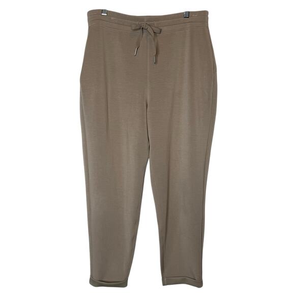 SPANX AirEssentials Tapered Pant Fawn Cuffed Jogger Modal Pull On 50240R Size XL - Picture 1 of 4